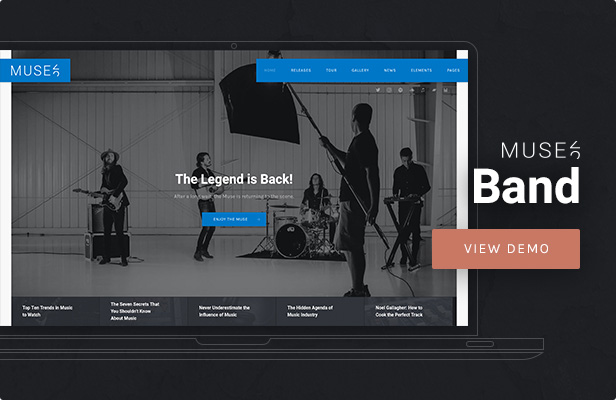 Muse - Music Band WordPress Theme