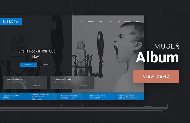 Muse - Music Album WordPress Theme